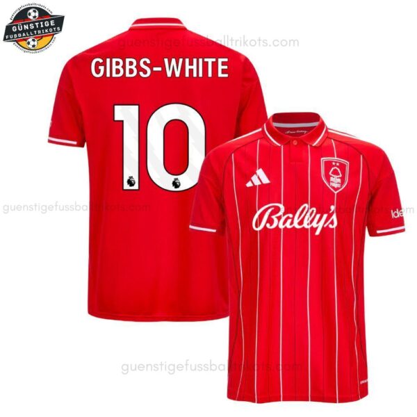 Nottingham Forest GIBBS-WHITE 10 Heimtrikot für Herren 2025/26