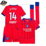 Paris Saint Germain D.DOUÉ 14 Ausweichtrikot-Set für Kinder 2025/26