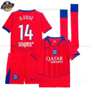 Paris Saint Germain D.DOUÉ 14 Ausweichtrikot-Set für Kinder 2025/26
