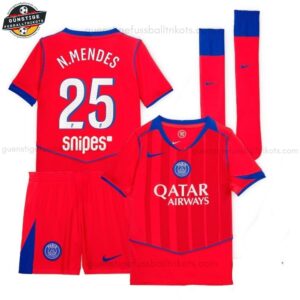 Paris Saint Germain N.MENDES 25 Ausweichtrikot-Set für Kinder 2025/26