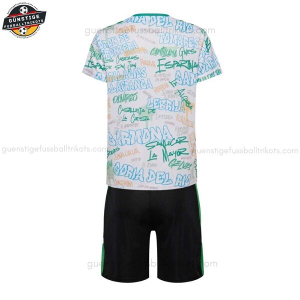 Real Betis Aufwärmtrikot-Set für Kinder 2025/26