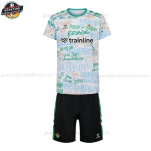 Real Betis Aufwärmtrikot Kinder Set 25/26 - Front view