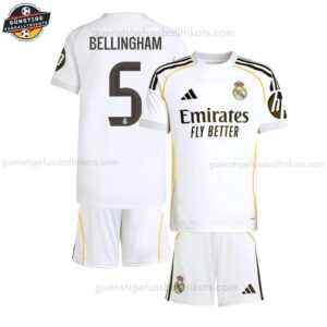Real Madrid BELLINGHAM 5 Heimtrikot-Set für Kinder 2025/26