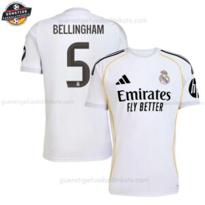 Real Madrid BELLINGHAM 5 Heimtrikot für Herren 2025/26