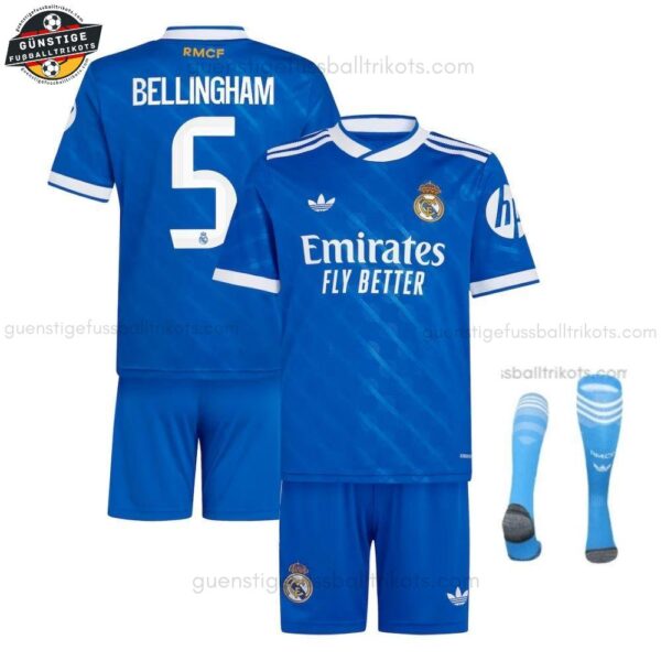 Real Madrid BELLINGHAM 5 Ausweichtrikot-Set für Kinder 2025/26