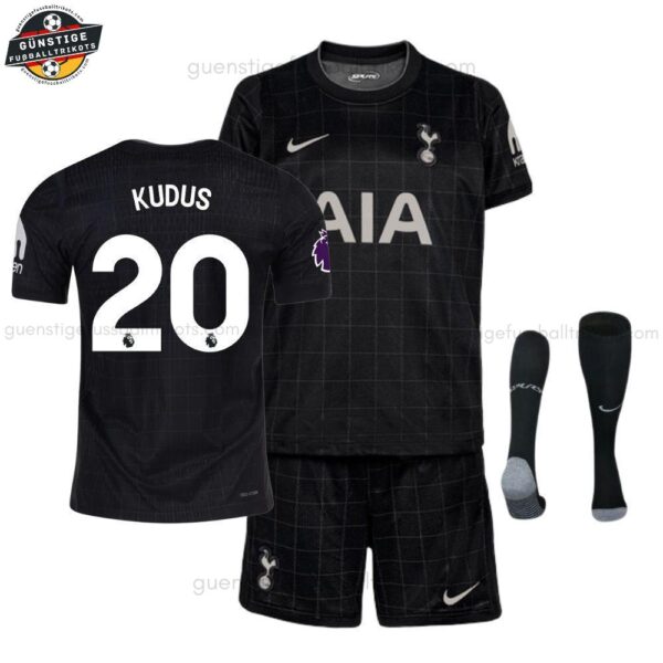 Tottenham Hotspur KUDUS 20 Auswärtstrikot Kinder Set 2025/26
