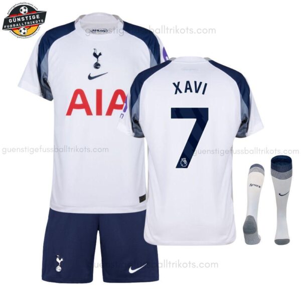 Tottenham Hotspur  XAVI 7 Heimtrikot Kinder Set 2025/26