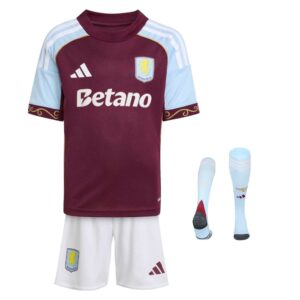 Aston Villa Heimtrikot-Set für Kinder 2025/26
