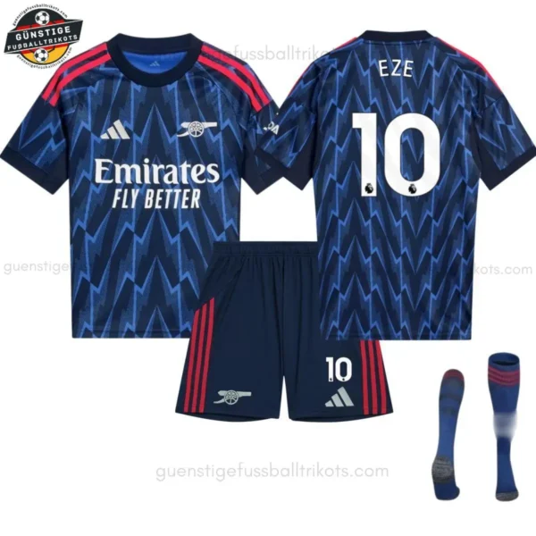 Arsenal EZE 10 Auswärtstrikot-Set für Kinder 2025/26