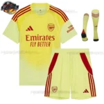 Arsenal Gelbes Torwarttrikot-Set für Kinder 2025/26