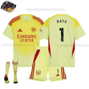 Arsenal RAYA 1 Gelbes Torwarttrikot-Set für Kinder 2025/26