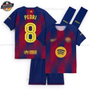FC Barcelona PEDRI 8 Heimtrikot-Set für Kinder 2025/26