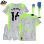 Manchester City RODRIGO 16 Ausweichtrikot-Set für Kinder 2025/26