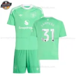 Manchester United LAMMENS 31 Grün Torwarttrikot Kinder Set 2025/26