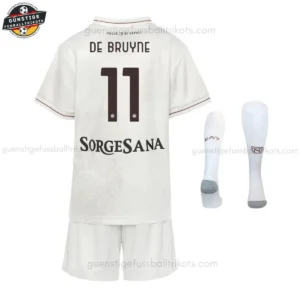 SSC Napoli DE BRUYNE 11 Auswärtstrikot Kinder & Herren Set 25/26 - Back view