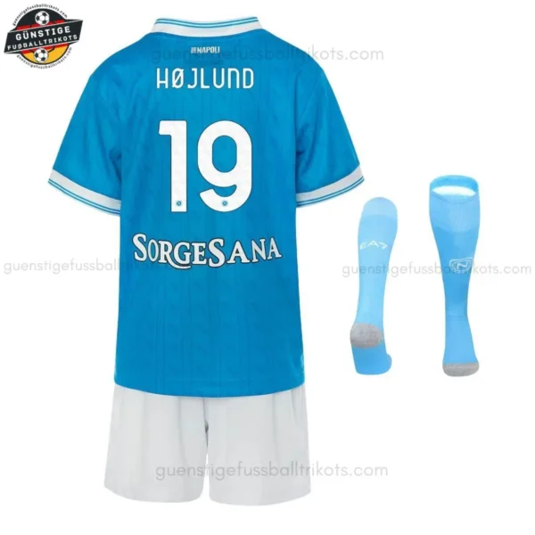 SSC Napoli HØJLUND 19 Heimtrikot-Set für Kinder & Herren 2025/26