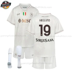 SSC Napoli HØJLUND 19 Auswärtstrikot-Set für Kinder & Herren 2025/26