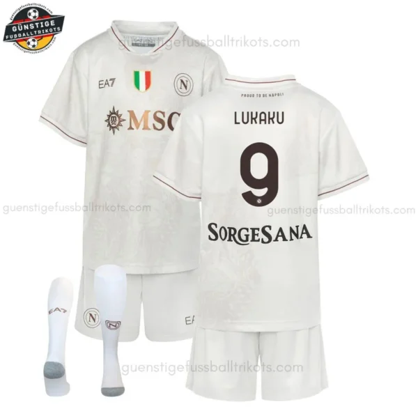 SSC Napoli LUKAKU 9 Auswärtstrikot - Set für Kinder & Herren 2025/26
