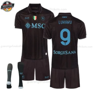 SSC Napoli LUKAKU 9 Ausweichtrikot - Set für Kinder & Herren 2025/26