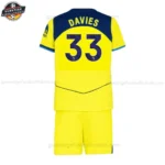 Tottenham Hotspur DAVIES 33 Ausweichtrikot Kinder Set 2025/26