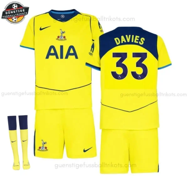 Tottenham Hotspur DAVIES 33 Ausweichtrikot Kinder Set 2025/26