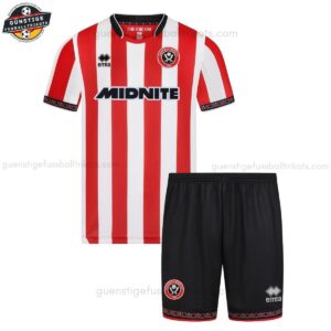 Sheffield United Heimtrikot-Set für Kinder 2025/26 Sponsor