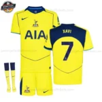 Tottenham Hotspur XAVI 7 Ausweichtrikot Kinder Set 2025/26