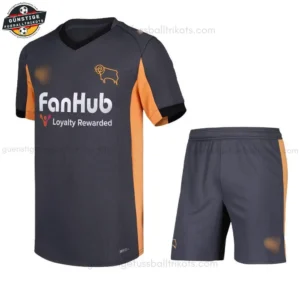 Derby County Kinder Auswärtstrikot Set 25/26 - Front view