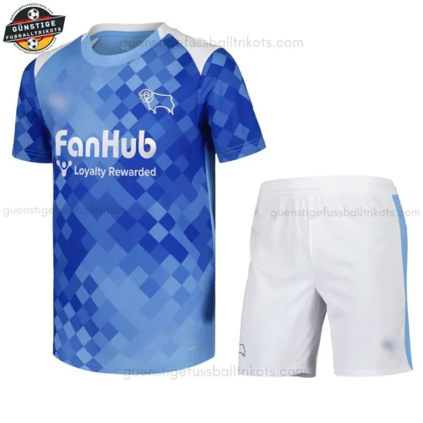 Derby County Kinder Ausweichtrikot Set 2025/26