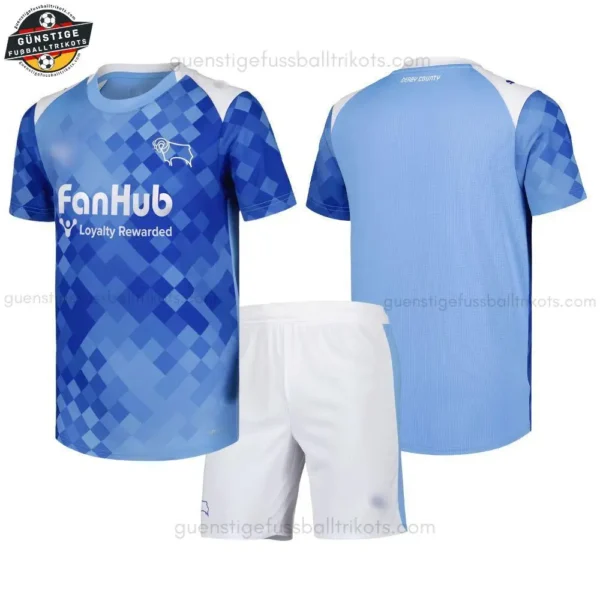Derby County Kinder Ausweichtrikot Set 2025/26
