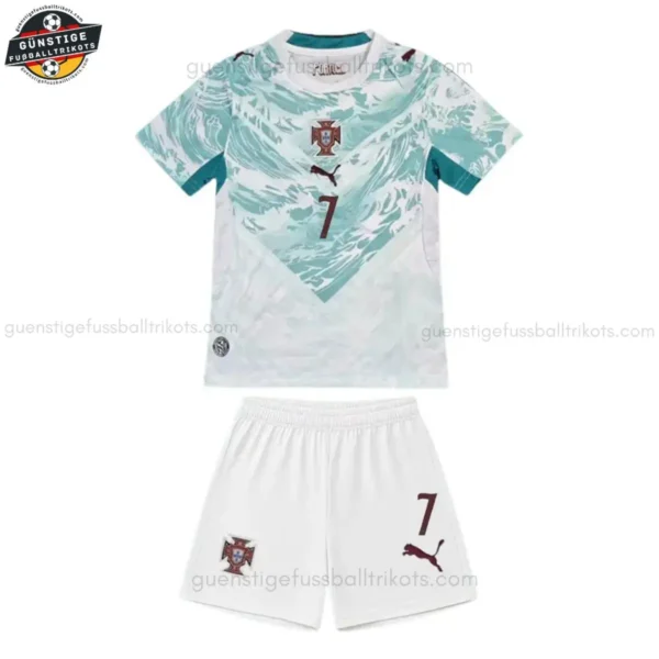 Portugal Kinder Auswärtstrikot Set RONALDO 7 2026/27