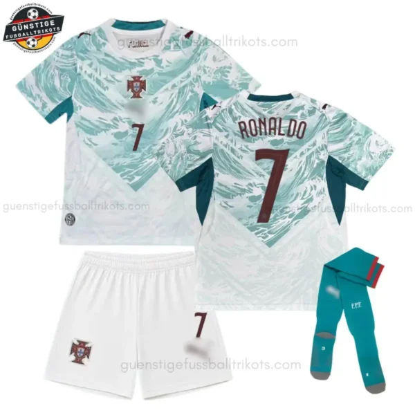 Portugal Kinder Auswärtstrikot Set RONALDO 7 2026/27