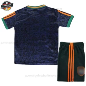 Retro Newcastle United Kinder Auswärtstrikot Set 1997/98 - Back view