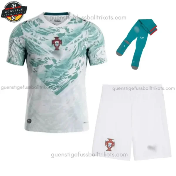 Portugal Auswärts Fußballtrikot Kinder Set 2026/27