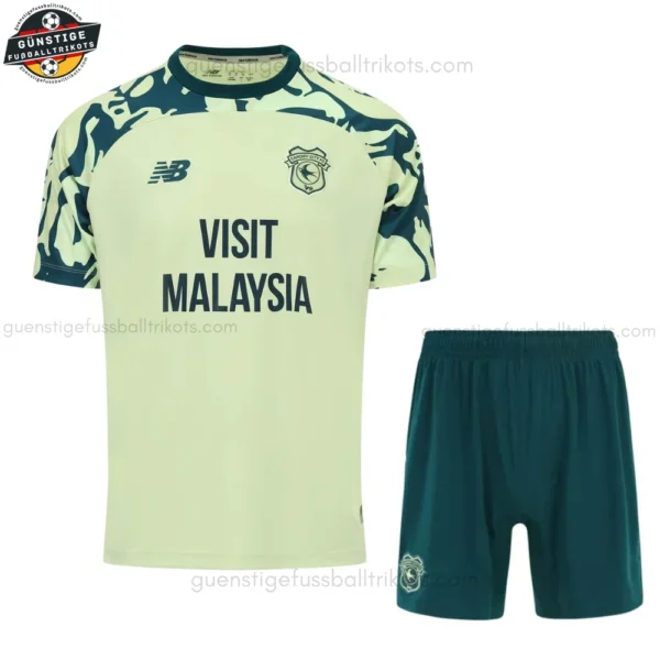 Cardiff City Auswärts Fußballtrikot Set für Kinder 2025/26