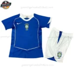 Retro Brasilien Heimtrikot-Set für Kinder 2004
