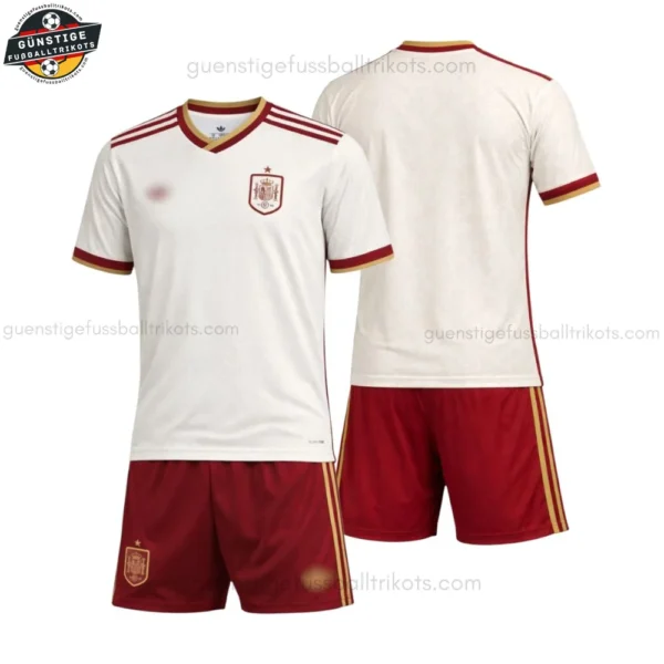Spanien Auswärts Fußballtrikot Kinder Set 2026